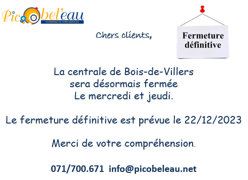 Fermeture BDV